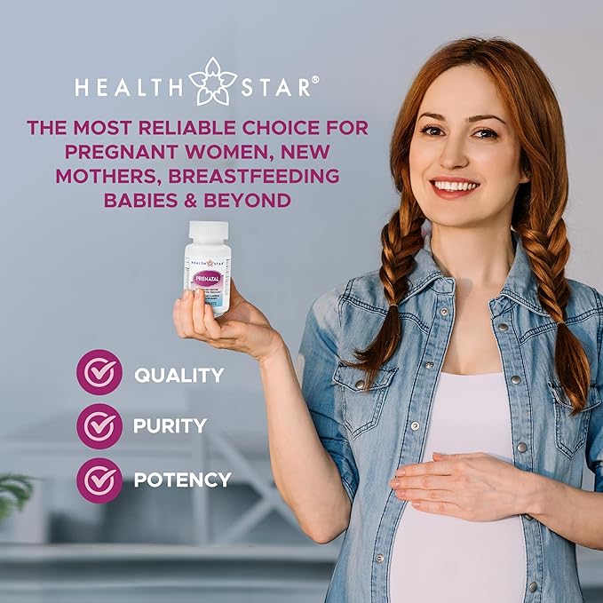 Prenatal Vitamins for Women Before, During & After Pregnancy Prenatal-Postnatal Multivitamins with Folic Acid & Minerals for Pregnancy Support| Daily Pregnancy Supplement, 100 Tablets