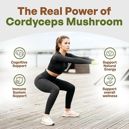 Go Nutra Cordyceps Mushroom Powder | Cordyceps Extract 30% Polysaccharides Non-GMO Pure Cordycep Powder 4 oz. (113 Grams)