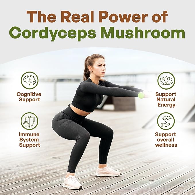 Go Nutra Cordyceps Mushroom Powder | Cordyceps Extract 30% Polysaccharides Non-GMO Pure Cordycep Powder 8 oz. (225 Grams)