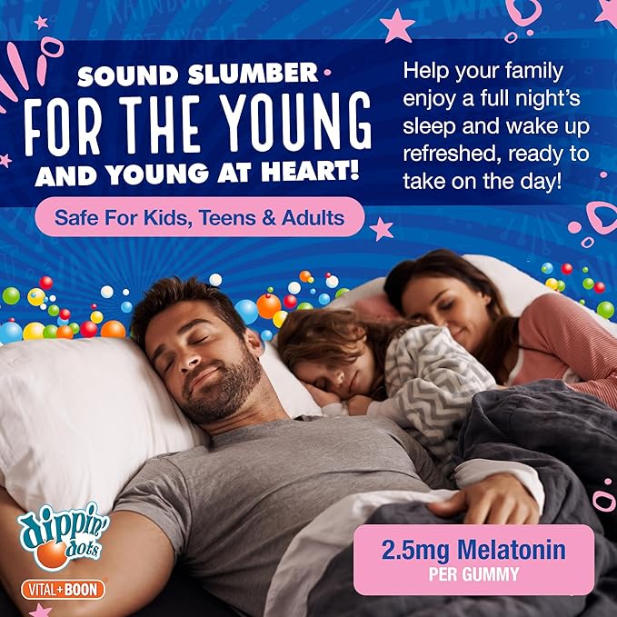 Melatonin Sleep Support Gummies (60 Count) Strawberry Sunset Creme Flavor Chews | 2.5mg Per Gummy Sleep Supplement for Children and Adults | Supplement for Faster Faster & Longer Sleep