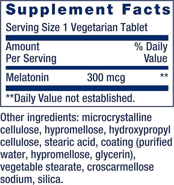 Life Extension DHEA 25mg and Melatonin 6 Hour Time Release 300mcg - 100 Capsules and 100 Tablets