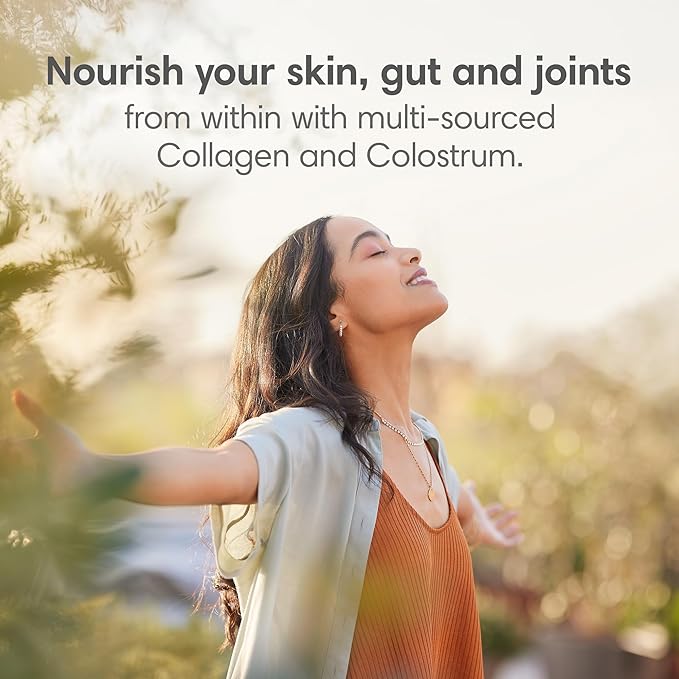 Consult Health Colla-Holla with Colostrum - Vanilla Flavor - Multi Sourced, Bioactive Collagen Peptide Hydrolyzed Powder - Supports Skin, Hair, Nails - 8.36 oz