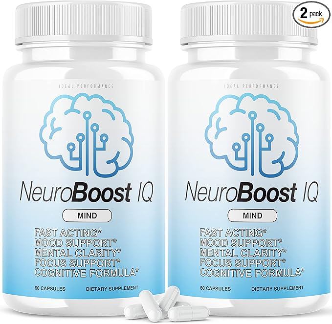 (2 Pack) Neuro Boost IQ Supplement Brain Pills Mind Ben Carson Neurobooster Neuroboostiq (120 Capsules)