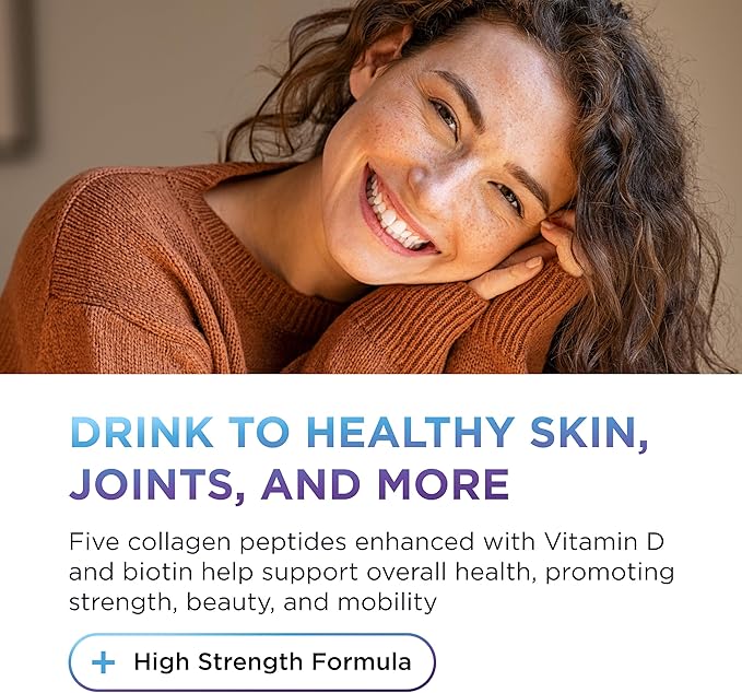 DR. EMIL NUTRITION Multi Collagen Peptides Plus Biotin and Vitamin D - Biotin and Collagen Supplements for Hair Skin and Nails - Biotin Pills for Hair Growth, 60 Servings