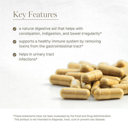 AKSHAR Ayurveda - Haritaki Lax Aid Capsules for Natural Constipation Relief & Indigestion Support - Plant Based Digestive Aid for Regularity & Gentle Rejuvenation - Vegan Cruelty Free (60 Count)