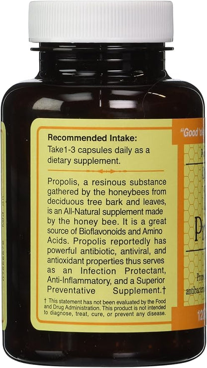 Durham's Bee Propolis 500mg 120 Capsules