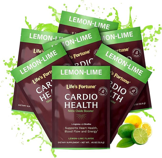 Life's Fortune L Arginine L Citrulline Supplement Powder - High Potency Nitric Oxide Supplement Booster with Natural Lemon Lime Flavor, 7 Servings (Pack of 1)