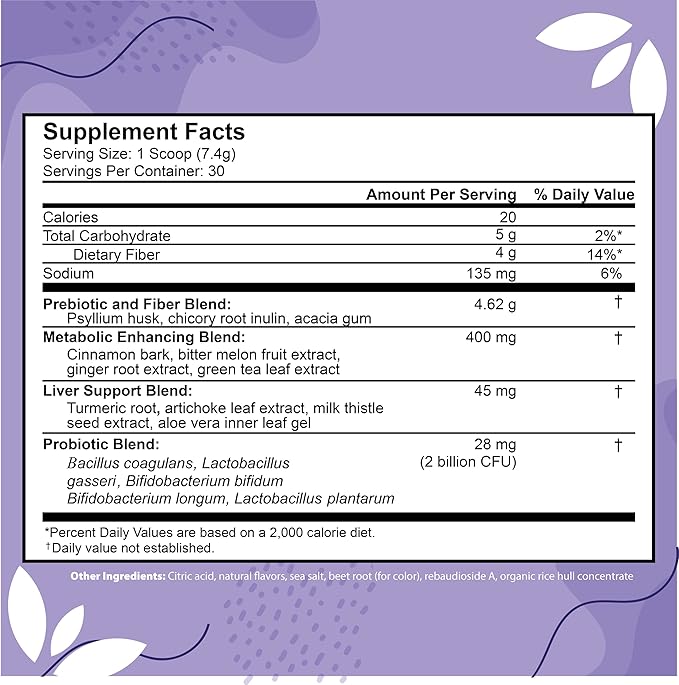 ColonSweep - Strawberry Flavored Probiotic Psyllium Husk Powder Colon Cleanser,7.8 oz. Gluten Free Fiber Supplement Support for Gut Health - Safe Colon Cleanse for Bloating Relief & Detox- 30 Servings