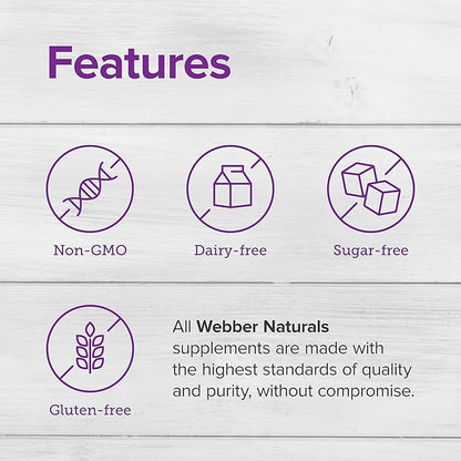 Webber Naturals Apple Cider Vinegar 2000 mg with The Mother, High Potency, 300 Capsules, 2000 mg per Serving, Natural Digestion Support, Non-GMO, Gluten, Dairy & Sugar Free