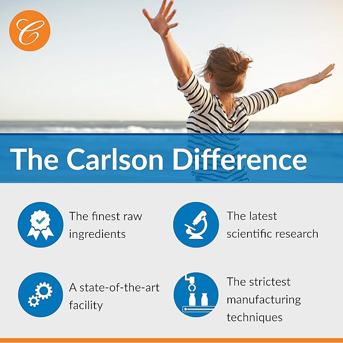 Carlson - Salmon Oil Complete, 700 mg Omega-3s + Astaxanthin, Norwegian, Heart, Brain & Joint Health, 120+60 Softgels