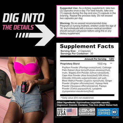 Rockstar Skinny Gal 3.0 Weight Loss Pills for Women - Thermogenic Fat Burner, Hyper-Metabolizer Metabolism and Appetite Suppressant Support, Keto Friendly, Gluten Free