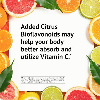 American Health 500 mg with Citrus Bioflavonoids Capsules Gentle On Stomach NonAcidic Vitamin C NonGMO Gluten Free 120 Servings, Ester-C, 240 Count