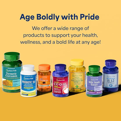 Puritan's Pride Coenzyme CoQ10 100mg, Dietary Supplement for Heart Health, Blood Pressure, Oral Gum Health, and Healthy Aging Support, 240 Rapid Release Softgels, 2-Pack