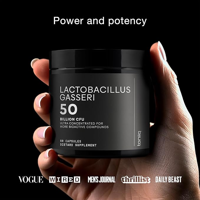 Lactobacillus Gasseri - Ultra High Strength 50 Billion CFU - Delayed Release Capsules - Made with Prebiotic Inulin Fiber - Supports Digestive Health & Gut Flora - Third-Party Lab Tested - 60 Capsules