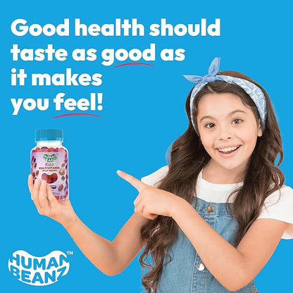 Multivitamin Jelly Bean Gummies with Zinc for Kids, Immune Support Dietary Supplements, Vegetarian, 120 Berry Blast Jelly Beans, Kosher