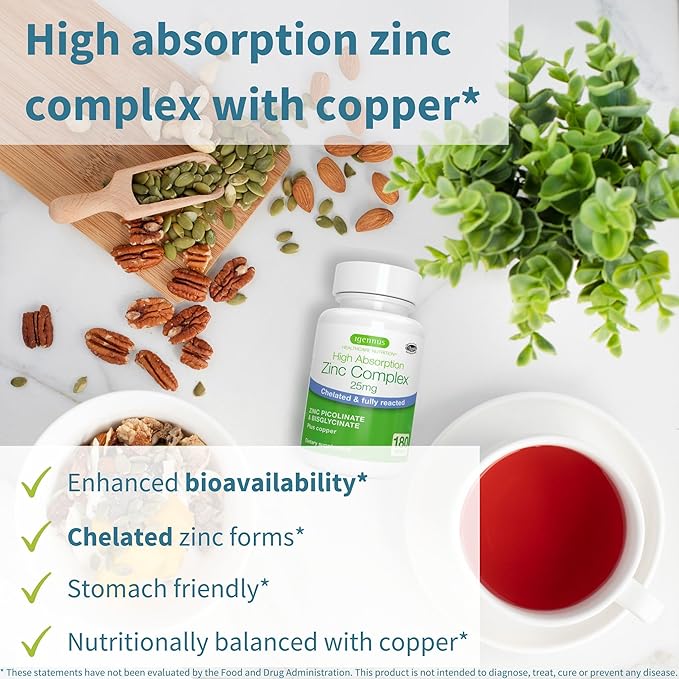 Super B-Complex + Zinc Complex Vegan Bundle, Methylated Sustained Release B Complex + 25mg Chelated Zinc Picolinate & Bisglycinate with Copper, by Igennus