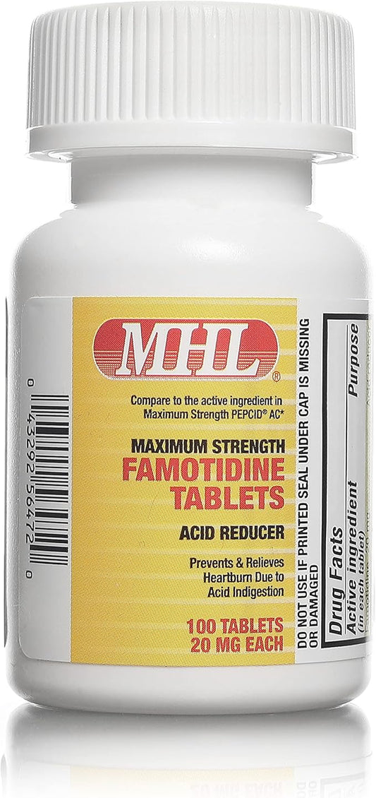 WELMATE Famotidine 20 mg |100 Count Tablets | Acid Reducer