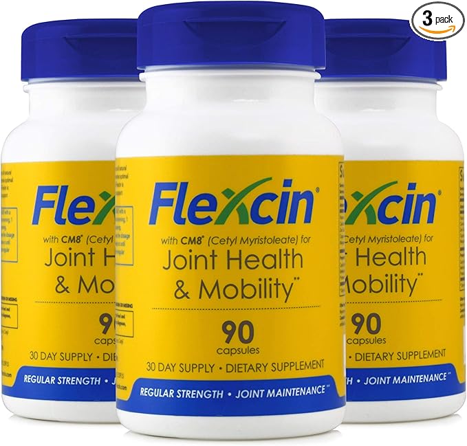 Flexcin Joint Health & Mobility Formula with CM8-3 Pack (270 Capsules)