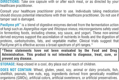 XYMOGEN PanXyme pH - Digestive Enzymes for Gut Health - Amylase, Lipase, and Protease Enzyme Supplement - Gut Health Supplements for Digestion Support - Gluten Free + Vegan (90 Capsules)