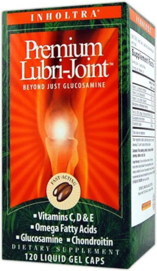 Nature's Secret Inholtra Premium Lubri-Joint Fast-Acting Joint & Connective Tissue Health Supplement with Vitamin C, D & E, Omega Fatty Acids, Glucosamine & Chondroitin - 120 Liquid Softgels