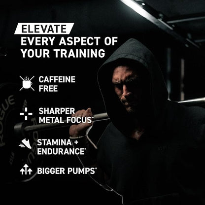 Kaged Pre Workout Powder Pre-Workout Elite Stim-Free for Men & Women, Power, Stamina, Focus, Pumps, L-Citrulline, Beta Alanine, Creatine, Caffeine-Free, Cherry Limeade, 20 Servings