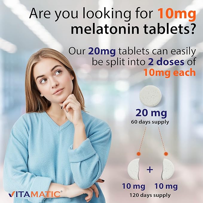 2-Pack High Potency Melatonin 20 mg – 60 Fast Dissolve Tablets Total Fast-Acting Sleep Support – Natural Berry Flavor | Vegetarian