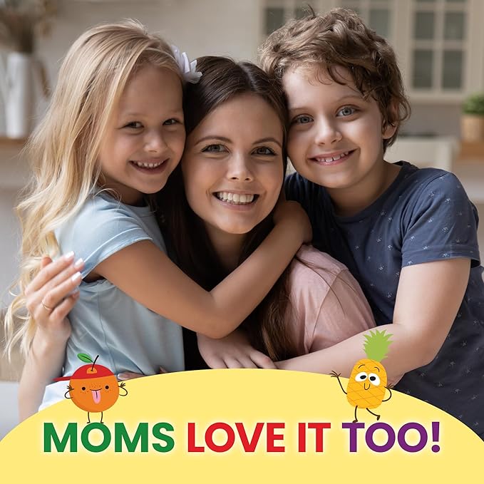 WellnessOne Kids Multivitamin Gummies - Sugar-Free Immune Support Supplement Packed with Vitamin C, B6, B12, Folic Acid & More - Natural Strawberry, Pineapple & Orange Flavors - 60 Gummy Vitamins