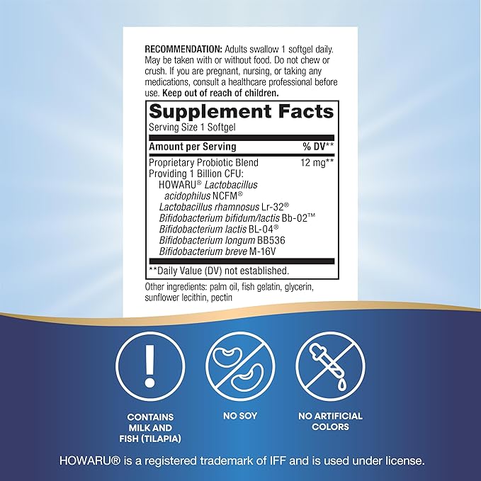 Nature's Way Complete Probiotic Pearls, Supports Digestive Balance*, 1 Billion Live Culture, Supplement for Men and Women, No Refrigeration Required, 30 Softgels (Packaging May Vary)
