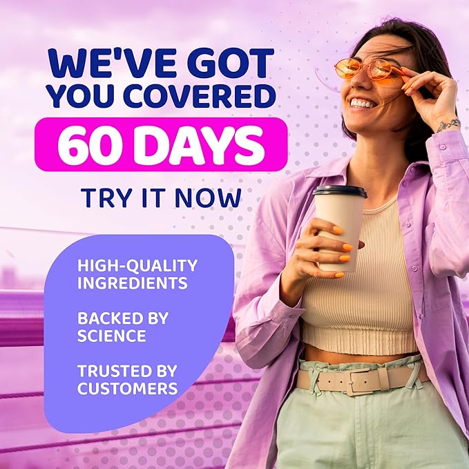 37-in-1 Women's Multivitamin for Immune & Stress Support, Energy Booster, Bone & Skin Health, Hair Growth & Overall Wellness | Vitamin C, D3, Folic Acid, B-Complex, Biotin, Zinc & More | 60 Ct