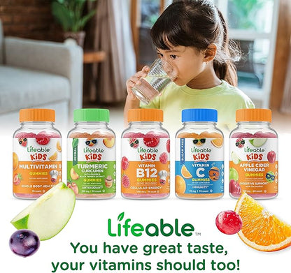 Lifeable B Complex Kids + Probiotic 2 Billion CFU Kids, Gummies Bundle - Great Tasting, Vitamin Supplement, Gluten Free, GMO Free, Chewable Gummy