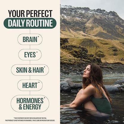 Orlo DHA - Vegan DHA Omega 3 Supplement - Triple Strength Omega3s - Plant Based DHA & EPA Fatty Acids Algae Omega-3 Oil - Krill or Fish Oil Alternative (120 Mini Softgels)