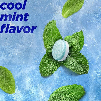 Alka-Seltzer Cool Action Heartburn Relief Gum, Extra Strength Antacid Gum, Acid Indigestion and Upset Stomach Relief, No Chalky Taste, Cool Mint Flavor, 60 Count