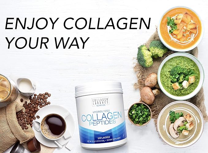 Pure Hydrolyzed Collagen Peptides (20 oz) – Unflavored Collagen Powder - Pasture-Raised, Grass-Fed, Keto & Paleo-Friendly, Non-GMO, Gluten-Free – GMP Certified – Easy to Mix (1)