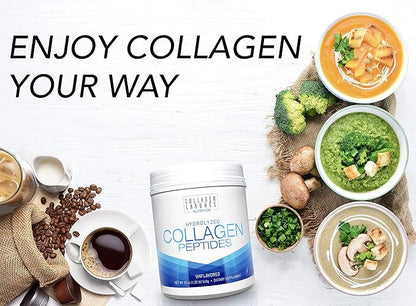 Pure Hydrolyzed Collagen Peptides (20 oz) – Unflavored Collagen Powder - Pasture-Raised, Grass-Fed, Keto & Paleo-Friendly, Non-GMO, Gluten-Free – GMP Certified – Easy to Mix (1)