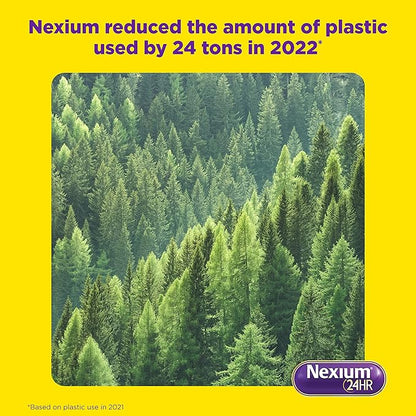 Nexium 24HR ClearMinis Acid Reducer Heartburn Relief Delayed Release Capsules for All-Day and All-Night Protection from Frequent Heartburn, Heartburn Medicine with Esomeprazole Magnesium - 42 Count