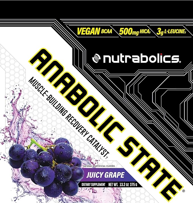 Nutrabolics Dietary Supplement Anabolic State Juicy Grape 375g (30 Servings)