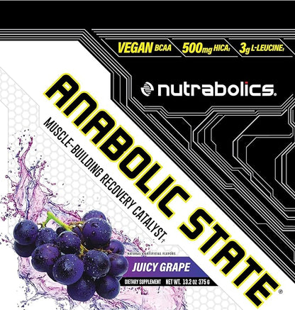 Nutrabolics Dietary Supplement Anabolic State Juicy Grape 375g (30 Servings)