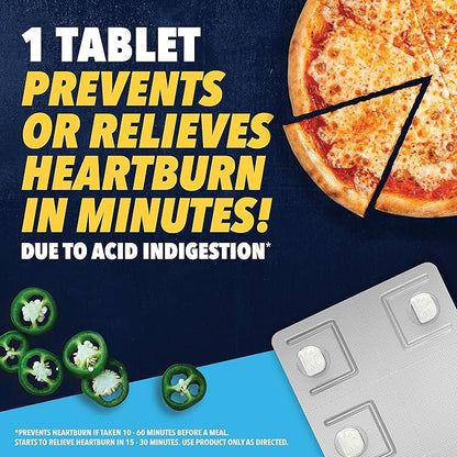 Pepcid AC Maximum Strength Heartburn Relief Tablets, OTC Medicine Prevents & Relieves Heartburn Due to Acid Indigestion, 20mg Famotidine Acid Reducer, Fast-Acting, 75 Ct