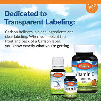 Carlson - B-50 Gels, Vitamin B Complex, Energy Production, Cellular Support & Optimal Wellness, 50 Softgels