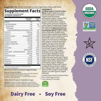Prenatal Gummies Multivitamin with Vitamin D3, B6, B12, C & Folate for Healthy Fetal Development – Garden of Life mykind Organics – Organic, Non-GMO, Gluten-Free, Vegan, Berry Flavor, 30 Day Supply