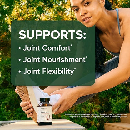 Smarter Nutrition Joint Food - Whole-Food Joint Supplement to Support Lubrication & Mobility - Formulated with Collagen Type II, MSM, Vitamin C, Turmeric, Bromelain - 6 Pack[180-Day Supply]