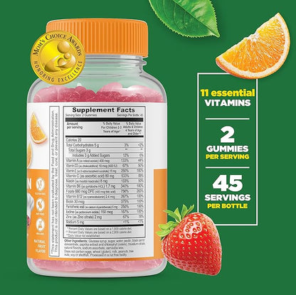 Lifeable Multivitamin Kids + Iron & Vitamin C Kids, Gummies Bundle - Great Tasting, Vitamin Supplement, Gluten Free, GMO Free, Chewable Gummy