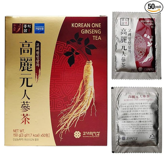 LENITH Korean Panax Ginseng Roots Extract Granules Tea 50T 150g (3g X 50 bags)