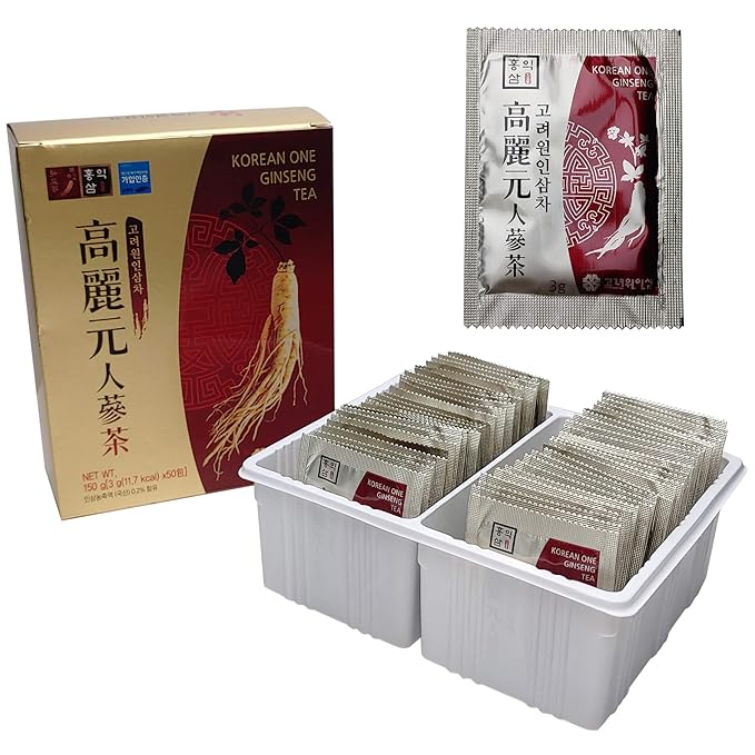 LENITH Korean Panax Ginseng Roots Extract Granules Tea 50T 150g (3g X 50 bags)