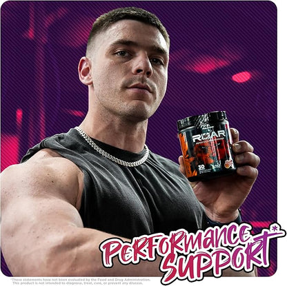 Rule 1 R1 Roar - Pre-Workout Powder with Creatine, Beta-Alanine, Citrulline, Electrolytes & Caffeine (30 Servings, Wild Grape)