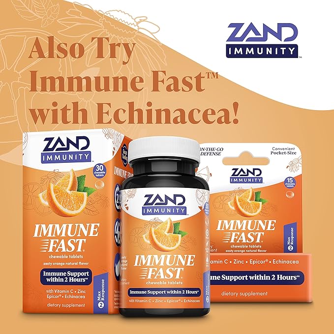 Zand Orange C Gummies | Immune Support for Adults & Kids with Vitamin C, Acerola & Rose HIPS | 60ct, 30 Serv.
