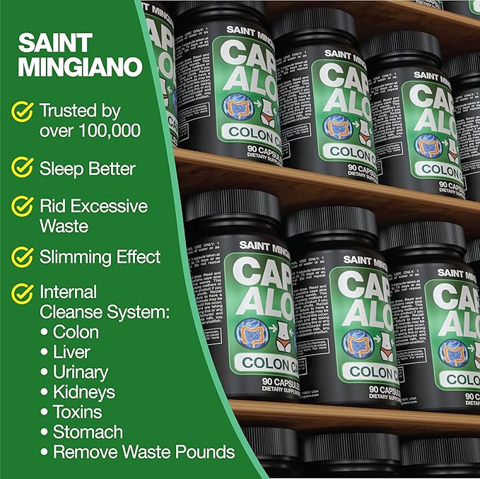 Cape Aloe Vera Capsules - Colon Cleanse, Detox & Flush - 90 Capsules. Gentle Constipation Relief and Bowel Movement Acting as Natural Herbal Laxative - Supports Bowel Movements for Digestive Health