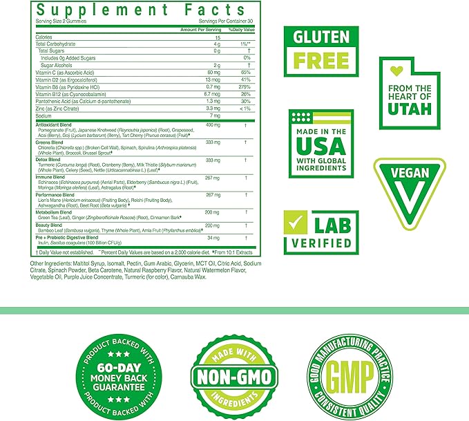 ZHOU Superfoods Gummie Parent (Veggies)