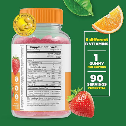 Lifeable B Complex Kids + Immune Support Kids, Gummies Bundle - Great Tasting, Vitamin Supplement, Gluten Free, GMO Free, Chewable Gummy
