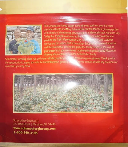 Schumacher Ginseng's Pure Wisconsin Ginseng Powder 8 Ounce Gift Bag